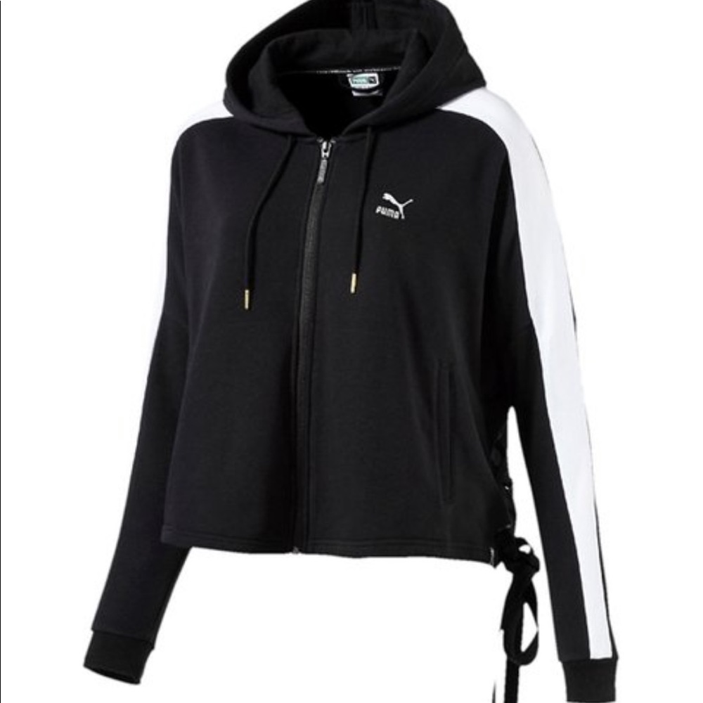 Puma Jacket Black Heart T7 Track Jacket - Women